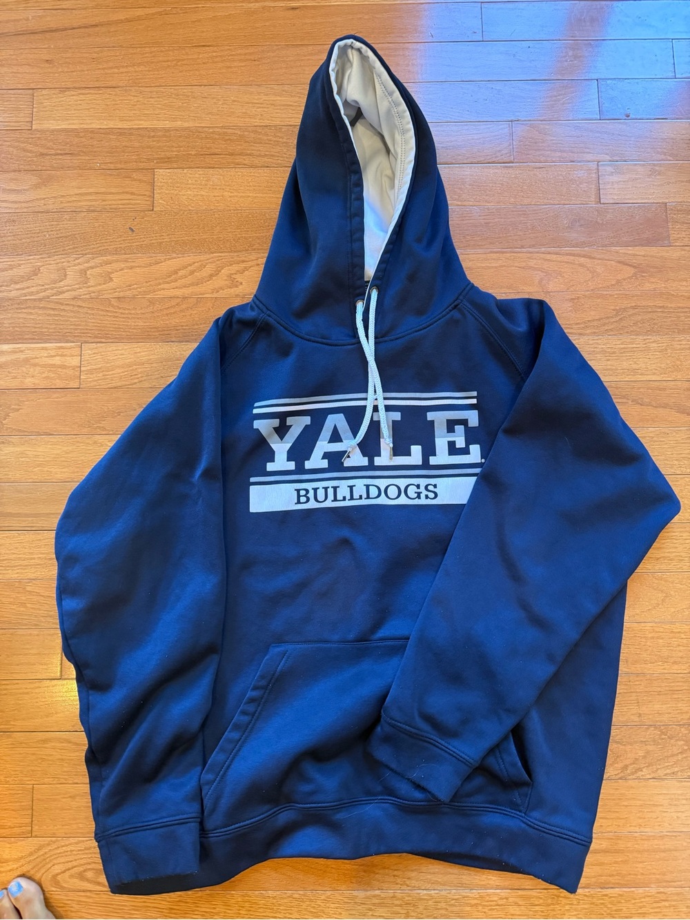 Yale Bulldogs Navy Hooded Sweatshirt size xl